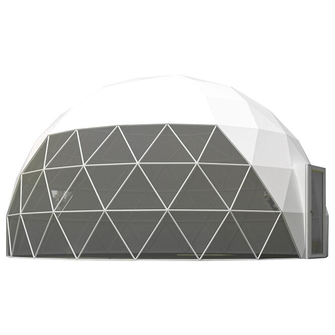 Kupolový stan FI 8M - 50 m2 sklenené dvere