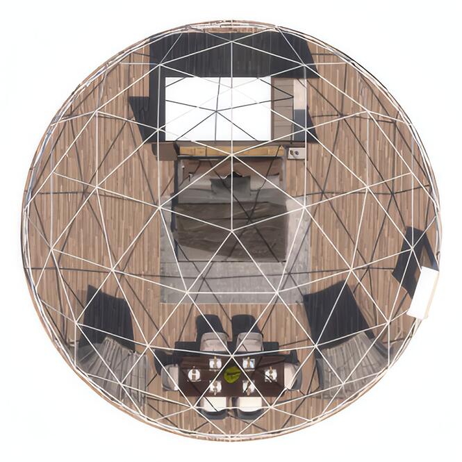 Kupolový stan FI 8M - 50 m2 sklenené dvere