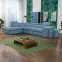 Rohová sedacia súprava Positano OTM+1+R+2F+1+B+2XTaburetka Ocean 18,7