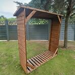 Drevená kôlňa 180x64x183 cm hnedá