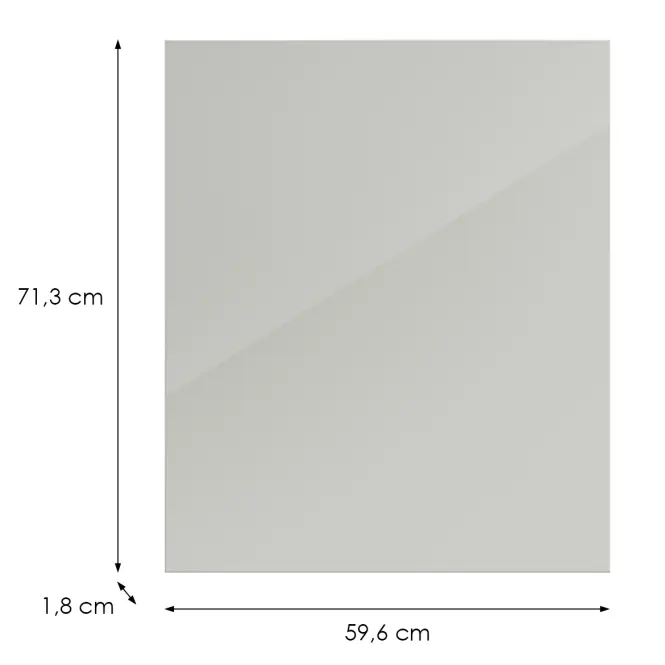 Kuchynská predná časť D100n L9 K900 Bianco Hg Griii