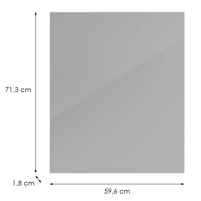 Kuchynská predná časť D100n L9 K268 Sivá Hg Griii,2