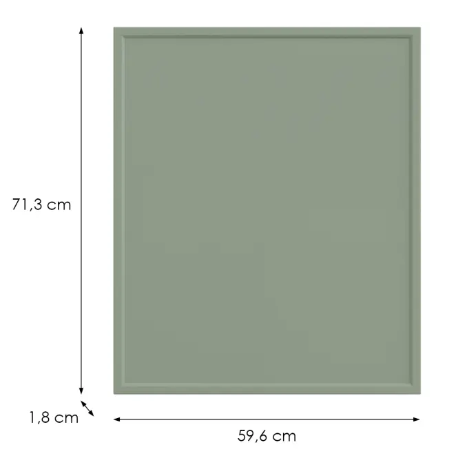 Kuchynská predná časť D100n O6 K-279 Olivový Grii