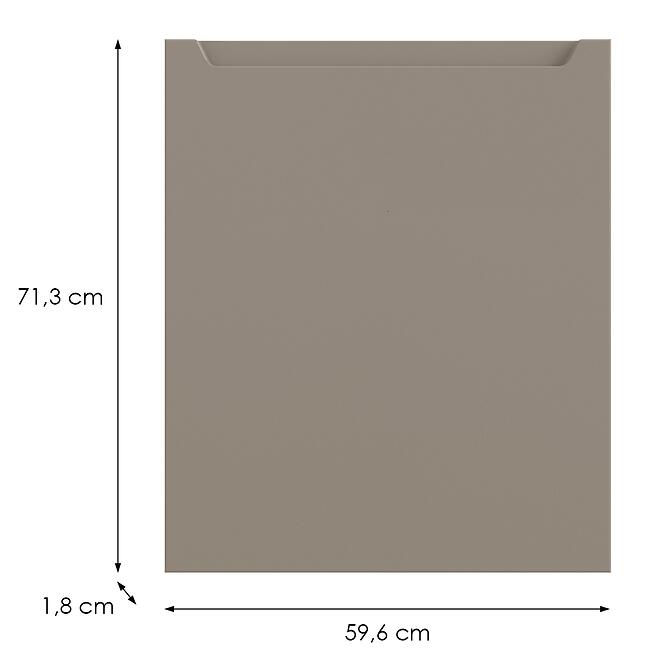 Kuchynská predná časť D100n Q2 K204 Capuccino Matná Gri