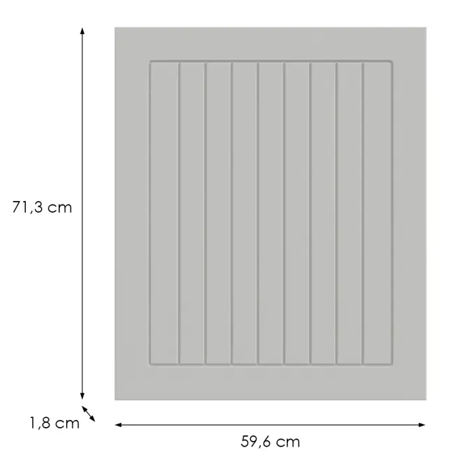 Kuchynská predná časť D100n  H5 K252 Biely Gr I
