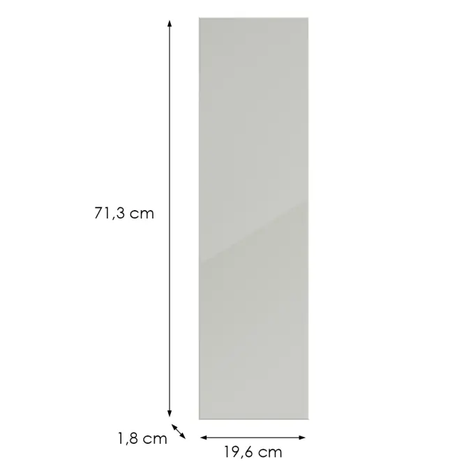 Kuchynská predná časť D20c L9 K900 Bianco Hg Griii