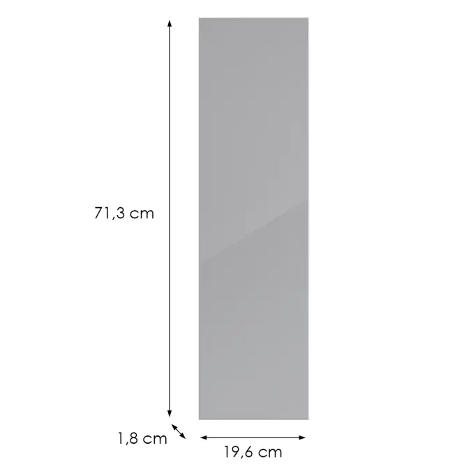 Kuchynská predná časť D20c L9 K268 Sivá Hg Griii,2