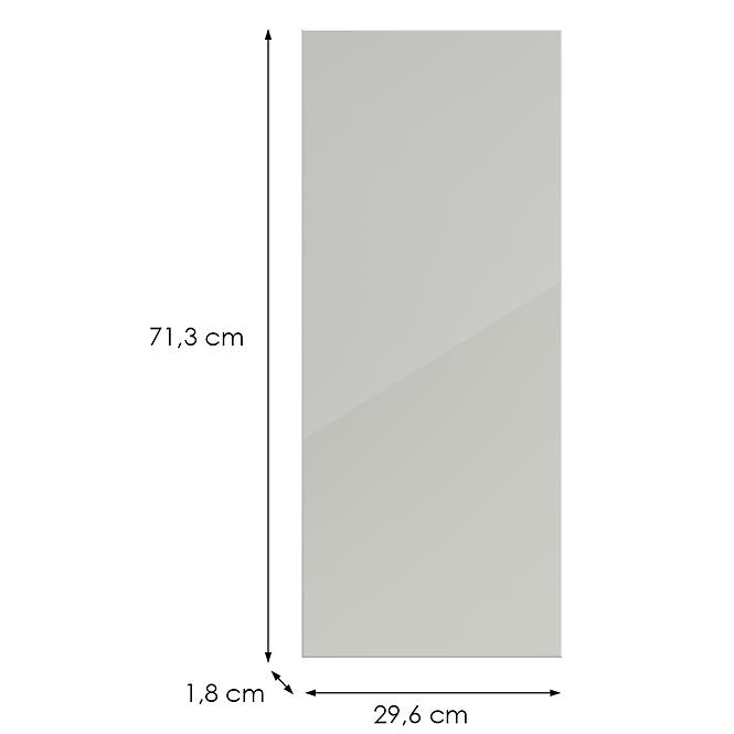 Kuchynská predná časť D30(L/P) L9 K900 Bianco Hg Griii,2