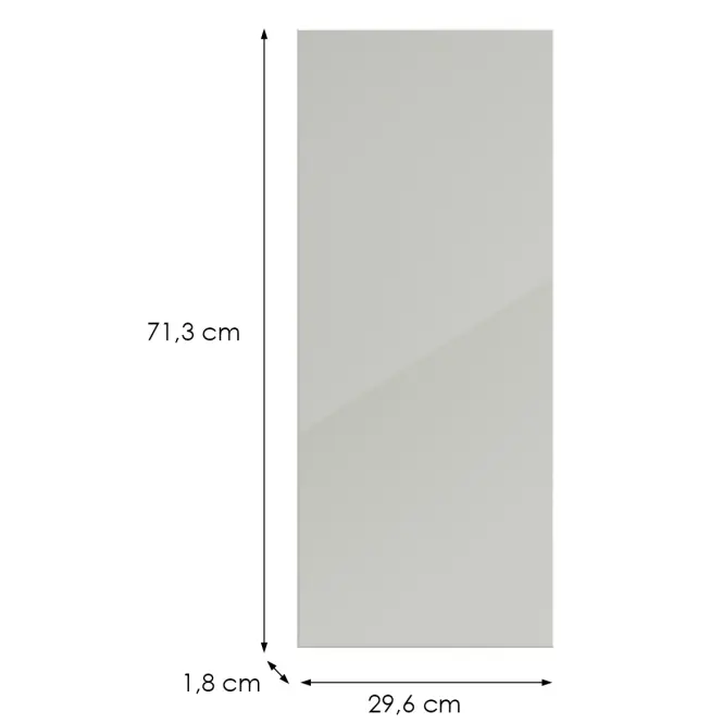Kuchynská predná časť D30(L/P) L9 K900 Bianco Hg Griii,2