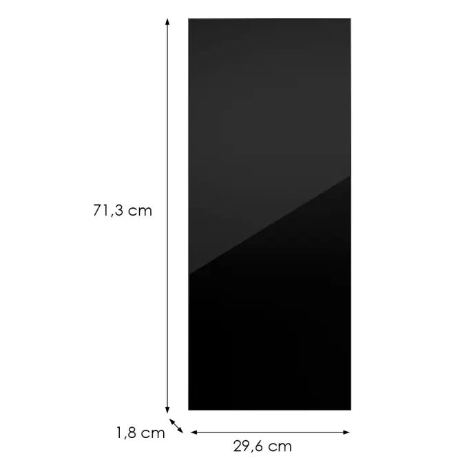 Kuchynská predná časť D30(L/P) L9 K165 Čierna Hg Griii,2