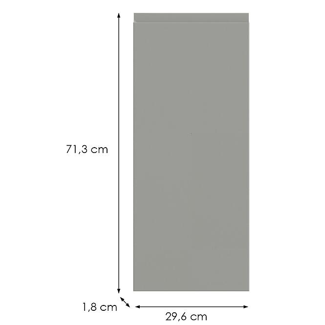 Kuchynská predná časť D30 P T8 K261 Sivá Matná Grii,2