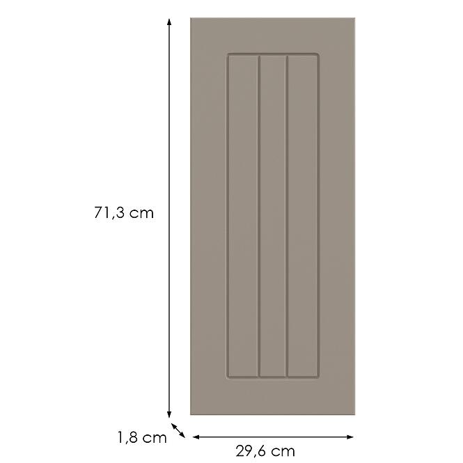 Kuchynská predná časť D30(L/P) H5 K257 Kašmír Matná Grii,2