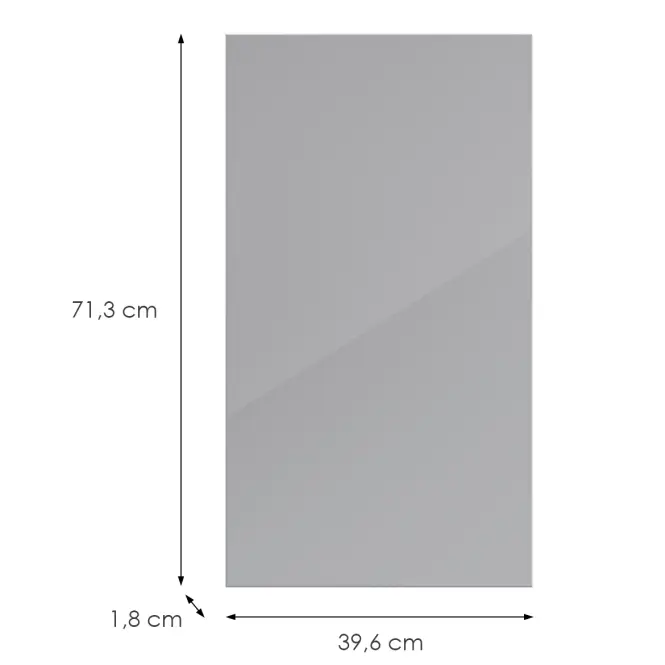 Kuchynská predná časť D40(L/P) L9 K268 Sivá Hg Griii,2
