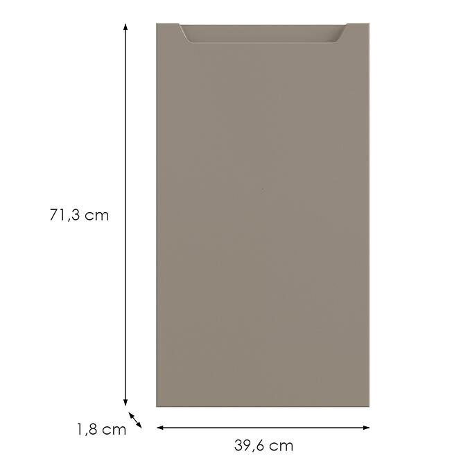 Kuchynská predná časť D40 P Q2 K204 Capuccino Matná Gri