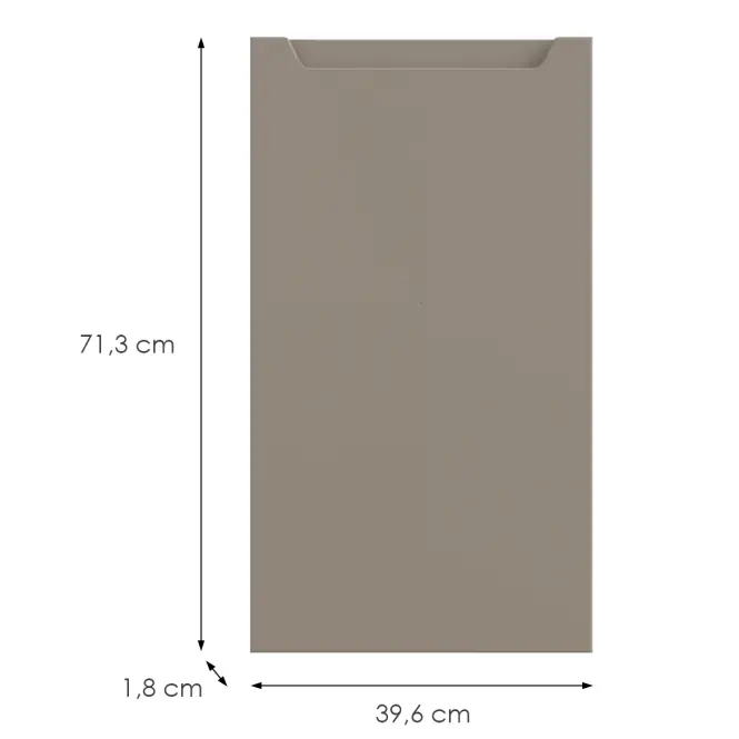 Kuchynská predná časť D40 L Q2 K204 Capuccino Matná Gri,2