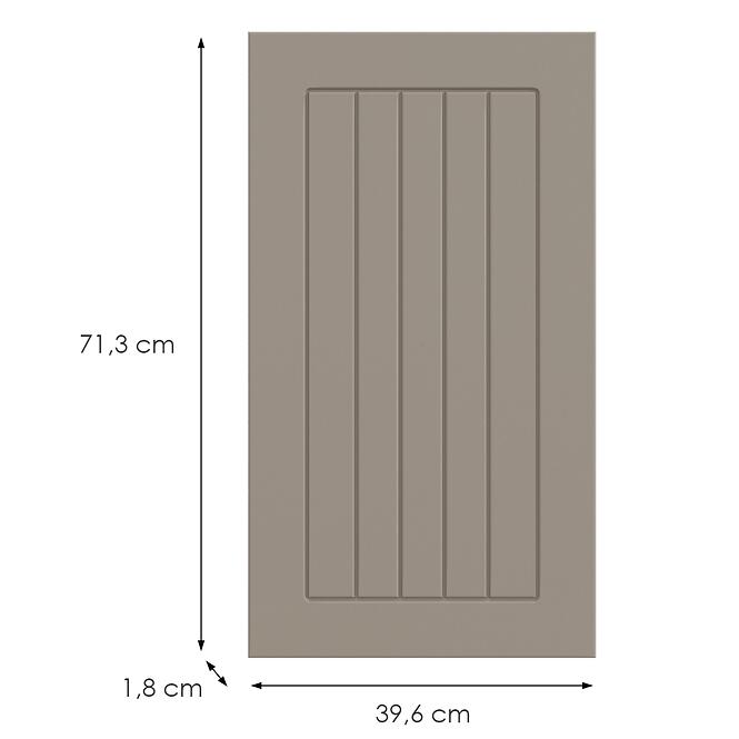 Kuchynská predná časť D40(L/P) H5 K257 Kašmír Matná Grii,2