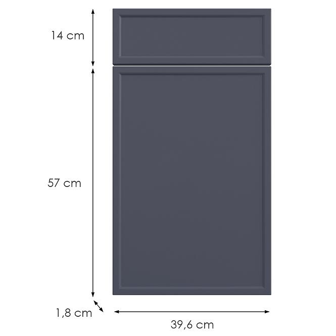Kuchynská predná časť D40s1(L/P) O6 K273 Granát Gri