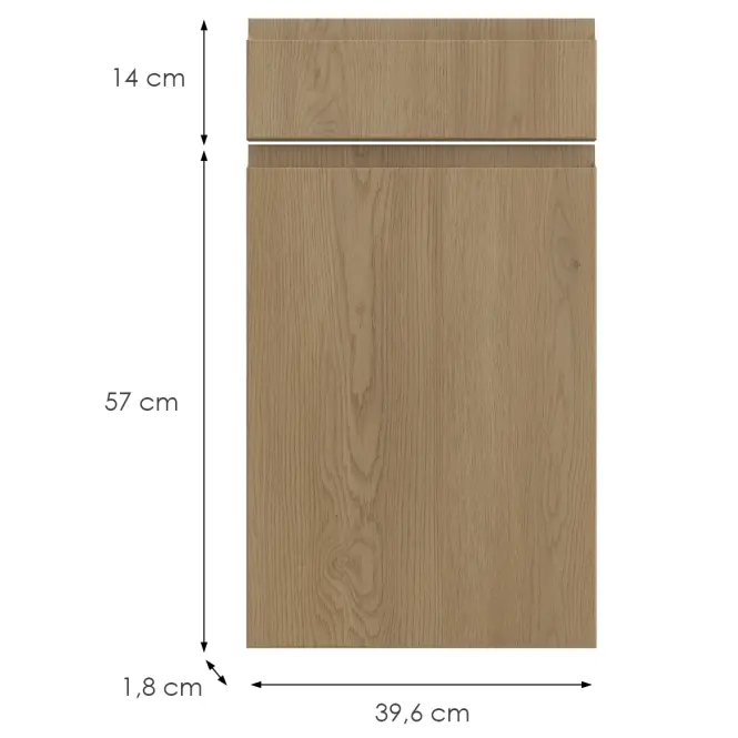 Kuchynská predná časť D40s1 L T8 K282 Dub Cremona Grii,2