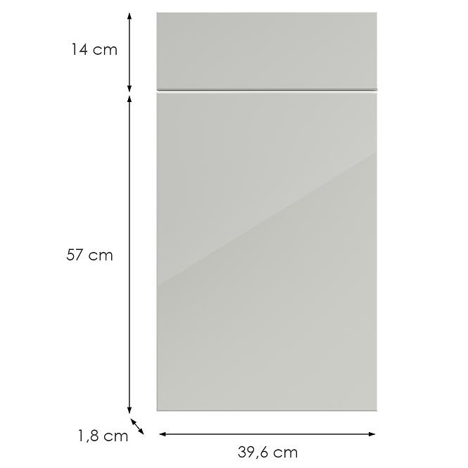 Kuchynská predná časť D40s1(L/P) L9 K900 Bianco Hg Griii,2