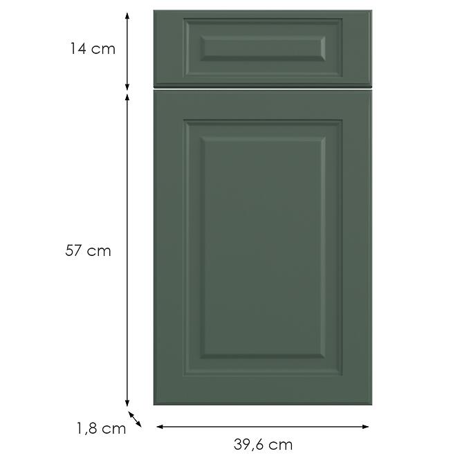 Kuchynská predná časť D40s1(L/P)  V6 K274 Zelený labrador Gr