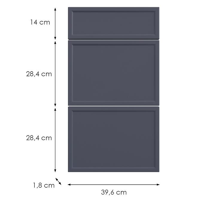 Kuchynská predná časť D40s3 O6 K273 Granát Gri,2