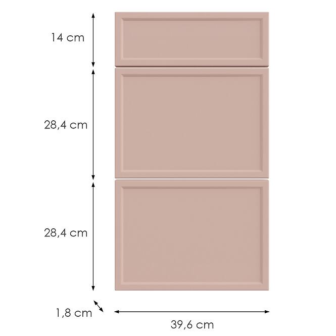 Kuchynská predná časť D40s3 O6 K276 Antická ružová Gr Ii,2