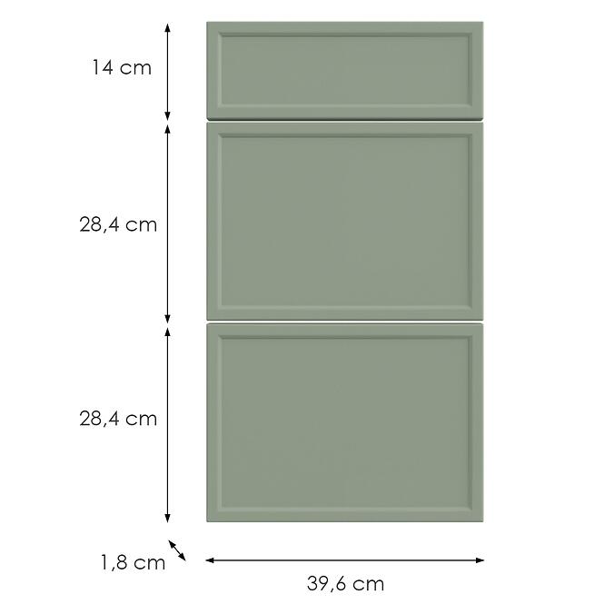 Kuchynská predná časť D40s3 O6 K-279 Olivový Grii,2