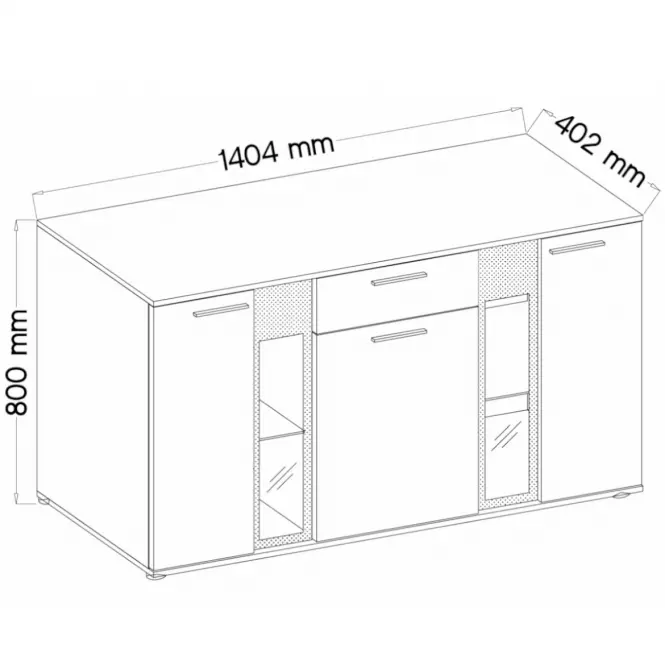 Komoda Salsa dub sonoma,2