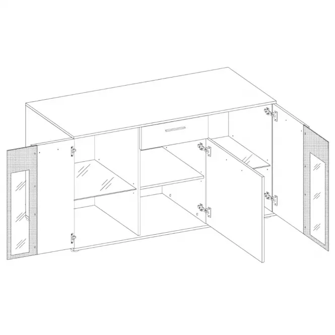Komoda Salsa dub sonoma,3