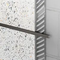 Ukončovací profil U 1 x 270 gunmetal mat sivý