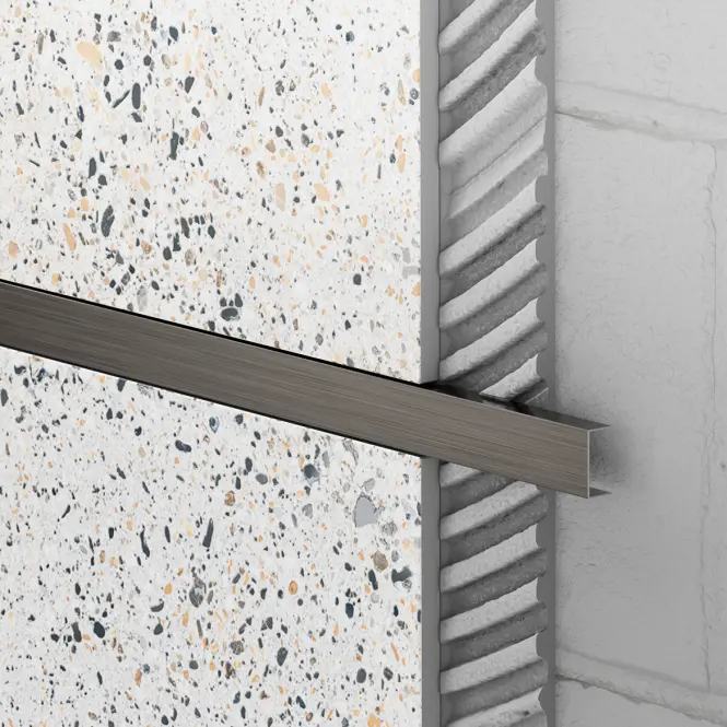 Ukončovací profil U 2 x 270 gunmetal mat sivý