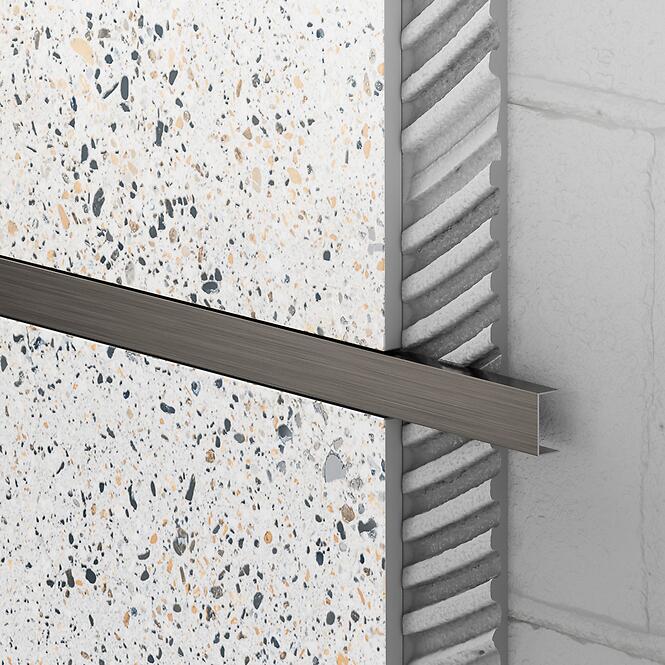 Ukončovací profil U 2 x 270 gunmetal mat sivý