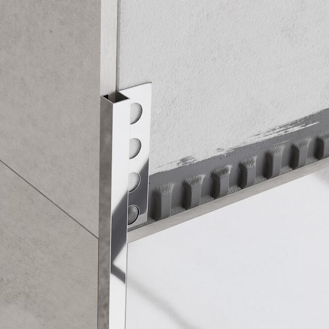 Rohový profil QS 12,5 mm x 270 cm strieborný lesk