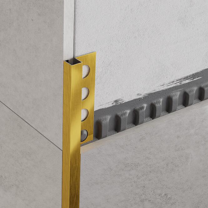Rohový profil QS 10,5 mm x 270 cm zlatý mat