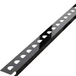 Rohový profil QS 10,5 mm x 270 cm čierny lesk