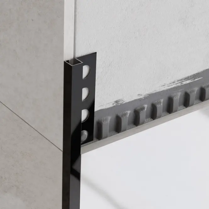 Rohový profil QS 10,5 mm x 270 cm čierny lesk,2