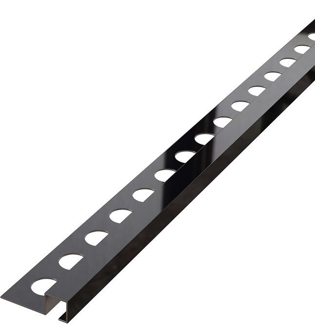 Rohový profil QS 12,5 mm x 270 cm čierny lesk