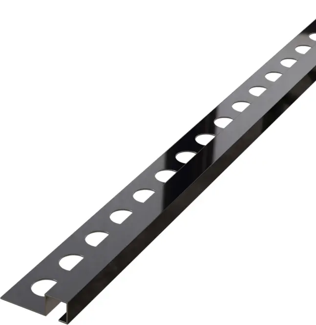 Rohový profil QS 12,5 mm x 270 cm čierny lesk