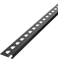 Rohový profil QS 10,5 mm x 270 cm čierny mat