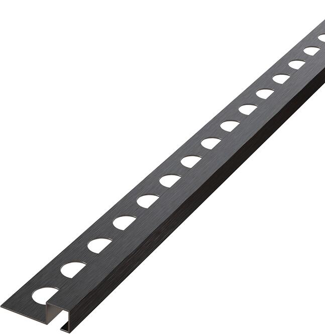 Rohový profil QS 10,5 mm x 270 cm čierny mat