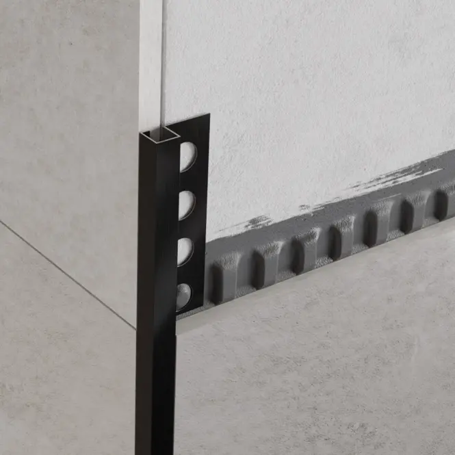 Rohový profil QS 10,5 mm x 270 cm čierny mat,2