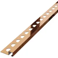 Rohový profil QS 10,5 mm x 270 cm medený lesk
