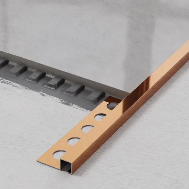 Rohový profil QS 10,5 mm x 270 cm medený lesk,4