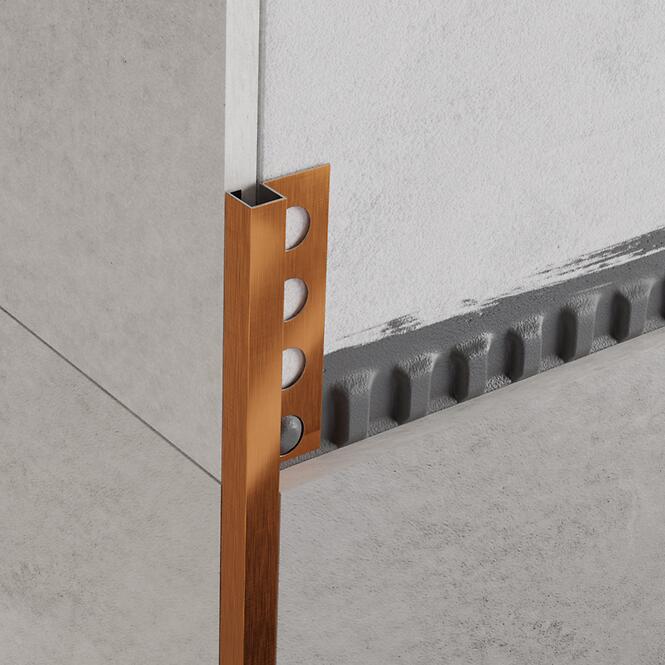 Rohový profil QS 12,5 mm x 270 cm medený mat,2