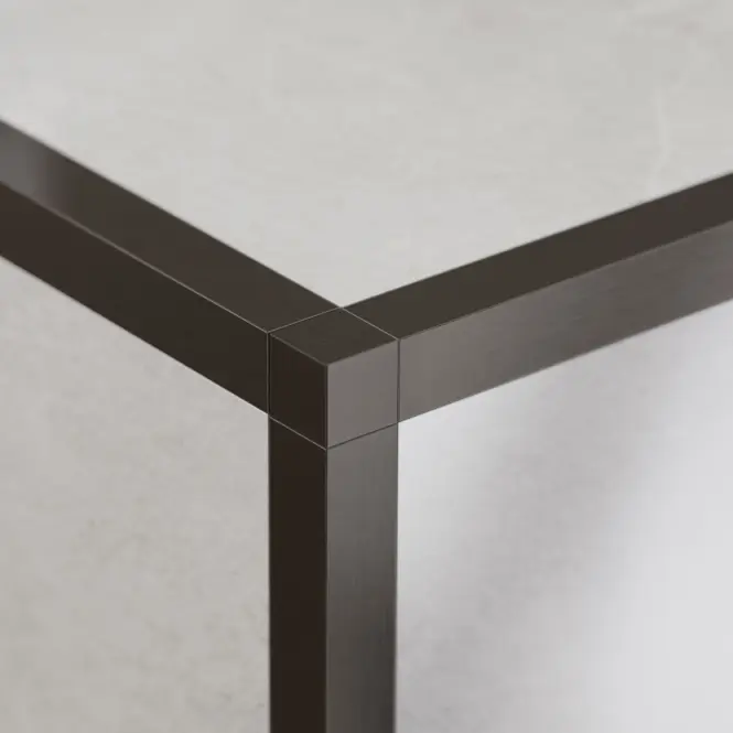 Rohová ukončovacia kocka PQS 10,5 mm gunmetal šedá mat,2