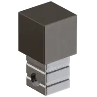 Rohová ukončovacia kocka PQS 12,5 mm gunmetal šedá mat