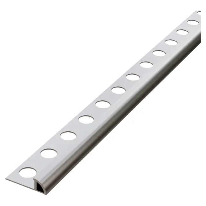 Rohový profil polkruh strieborný elox 8,5 mm x 270 cm