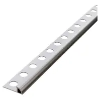 Rohový profil polkruh strieborný elox 10,5 mm x 270 cm