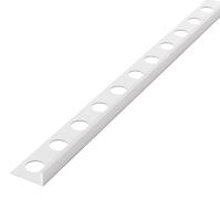 Hliníková ukončovacia lišta biela mat 10,5 mm x 270 cm