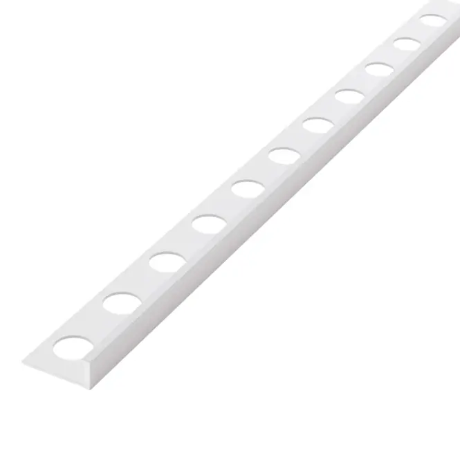 Hliníková ukončovacia lišta biela mat 10,5 mm x 270 cm